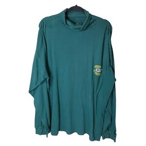 Vintage 1997 The Edge Green Bay‎ Packers Turtleneck Size 4XLT Long Sleeve